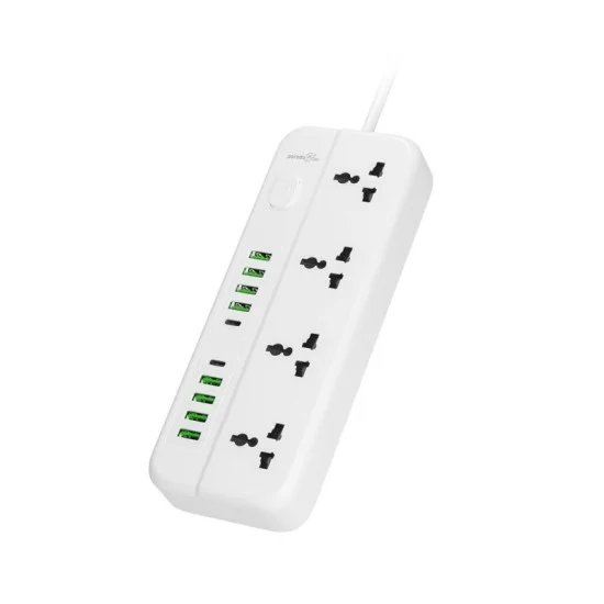 Porodo Blue 6 Universal Sockets Power Strip